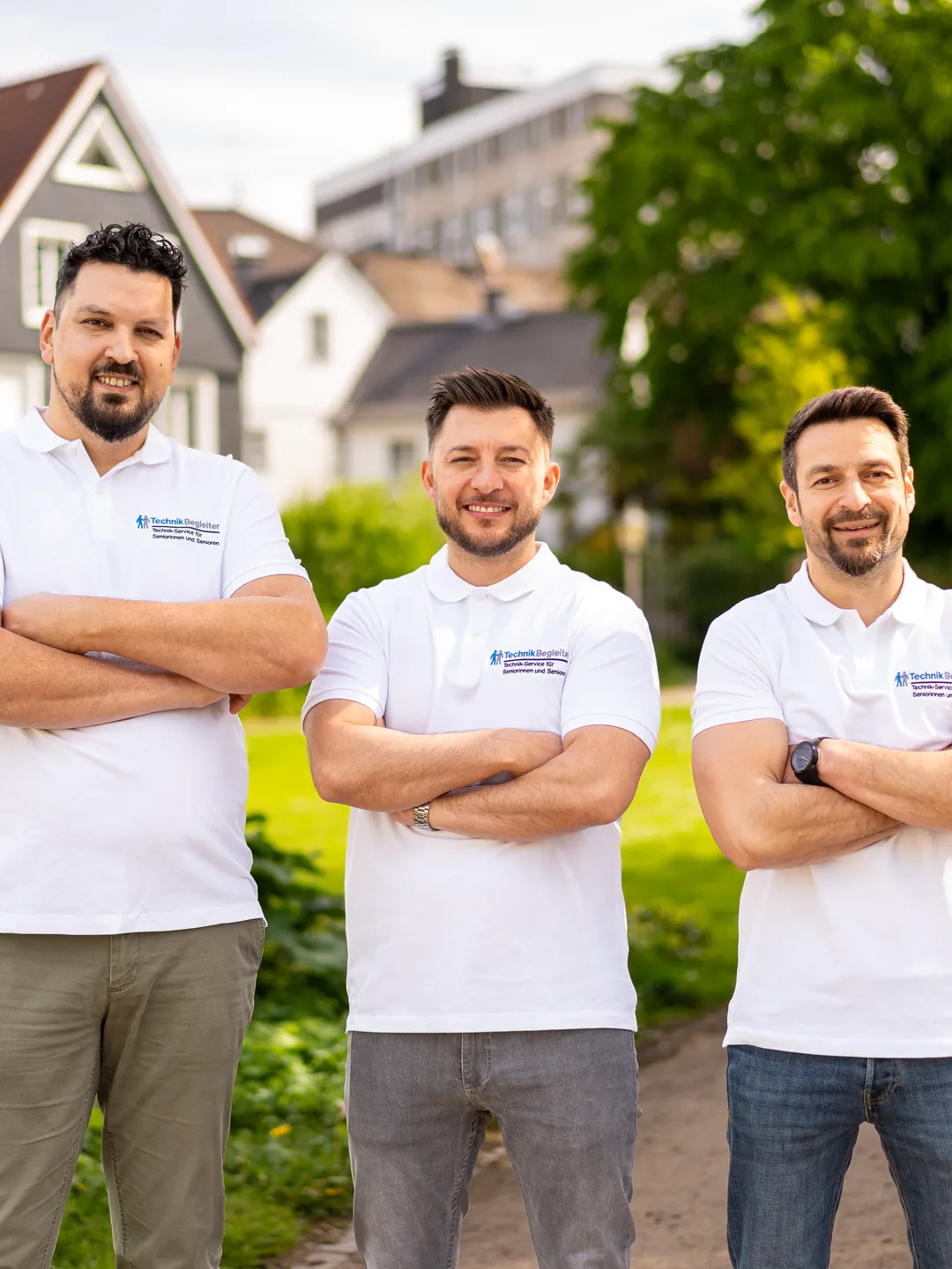 Teamaufnahmen für einen Technikdienst